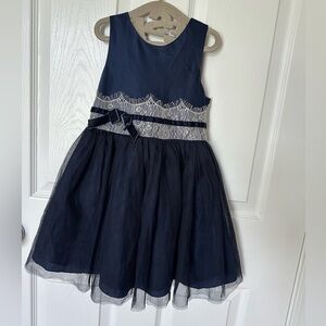 Nanette Lepore Blue and Silver Sleeveless Sundress